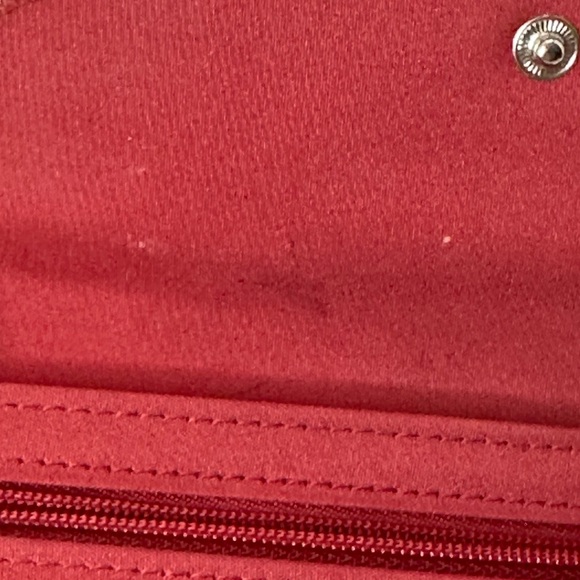 Buxton Topstitch Leather Wallet Burgundy - Picture 5 of 5